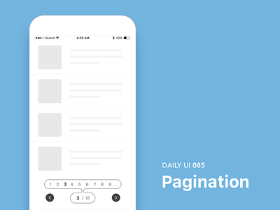 #085-Pagination 85 dailui daily daily 100 daily 100 challenge daily challange dailyui day85 pagination ui 100 ui100 ui100days