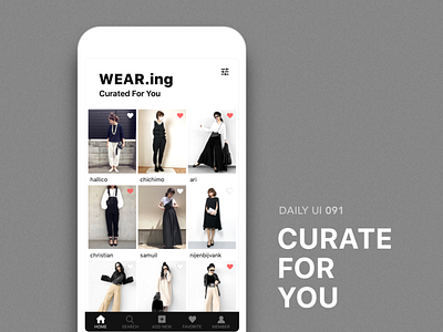 #091-Curated For You 091 91 app curated for you dailui daily daily 100 daily 100 challenge daily challange dailyui day91 fashion ui 100 ui100 ui100days wear