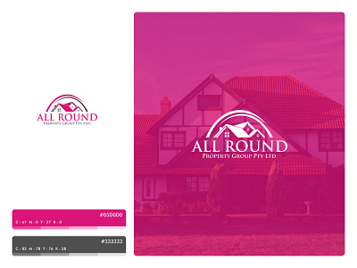 All Round brand brand identity branding logo logo design real estate logo