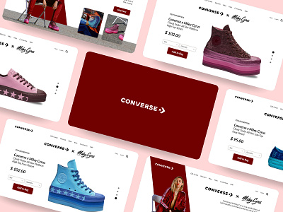 #Exploration - Landing Page for Converse x Miley Cyrus