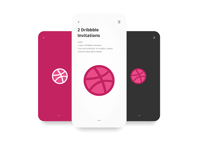 2 Dribbble Invitations