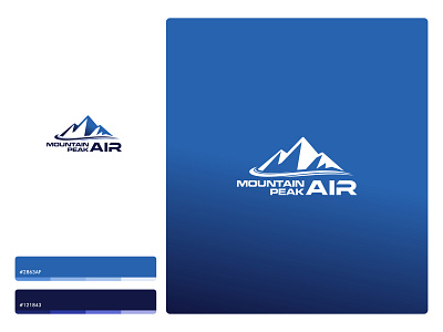 Mountain Peak Air brand brand identity branding logo logo design mountain logo real estate logo
