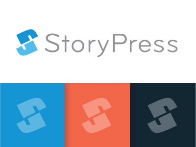 StoryPress Logo branding design elegant seagulls identity logo