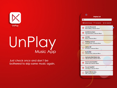 UnPlay Music App aroundaveragedesigns create design graphicdesign musicapp promo uidesign unplay