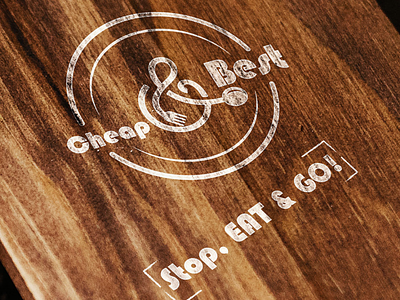 Fastest food design logo minimal monocolor simple