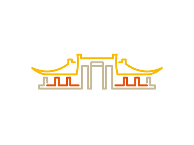 National Dr. Sun Yat-Sen Memorial Hall branding design icon illustration logo vector