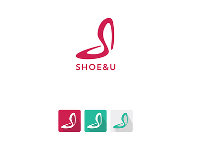 SHOE&U App logo app branding design heels logo shoes