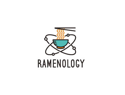 Ramenology Logo design food graphic illustration kitchen logo modern noodle playful ramen restaurant simple