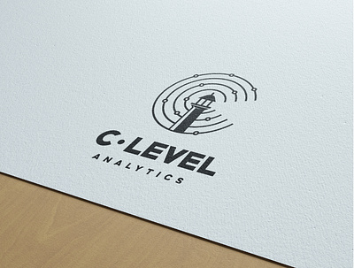 C.Level Analytics analysis analytic branding design lighthouse lighthouse logo logo modern simple