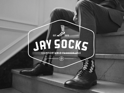 Jay Socks Logo apparel branding clothing design elegant illustration logo modern simple socks vintage