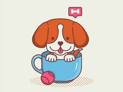 I Woof U design illustration vector