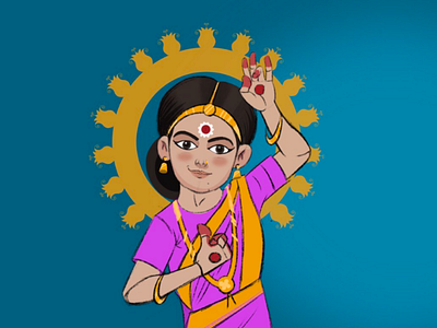 Bharatnatyam artist india design art dance