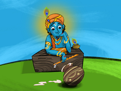 krishna illustration