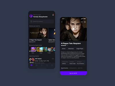 Video Game Digital Distributor App