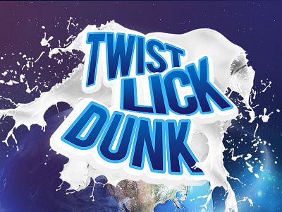 OREO // Twist Lick Dunk Typo ad dunk lick milk oreo poster print project space splash twist typo