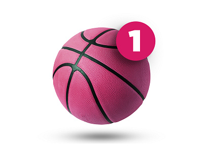 Lookin' For Best Player ball draft dribbble first flat giveaway invitation invite minimal player ticket