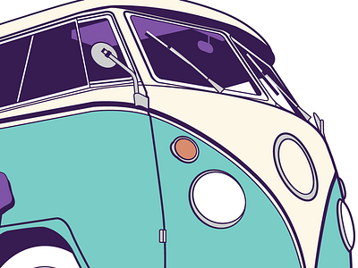 Bus bus illustration illustrator volkswagen