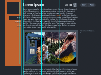 Weblog Redesign design layout web