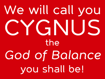 Cygnus, the God of Balance font type typography web