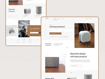 Musicoly – Website design designer e commerce flat landing landing page landing page design minimal minimalist speaker ui web webdesign website