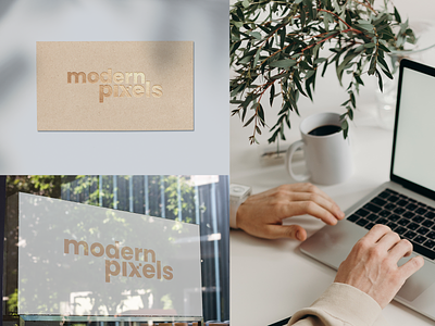 Modern Pixels logo brand identity branding design logo logodesign modern pixels poland
