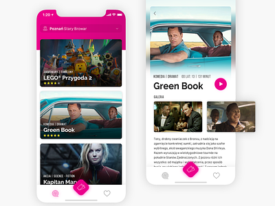 Cinema App app cinema concept design iphone mobile mobile app design movie poland ui ux