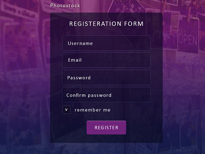 Registration 001 @daily ui dailyui form register дизайн