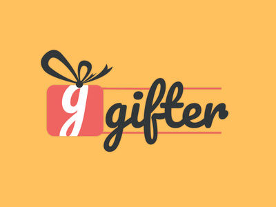 Gifter - Minimal Logo design flat gift box gift logo logo minimal logo vector