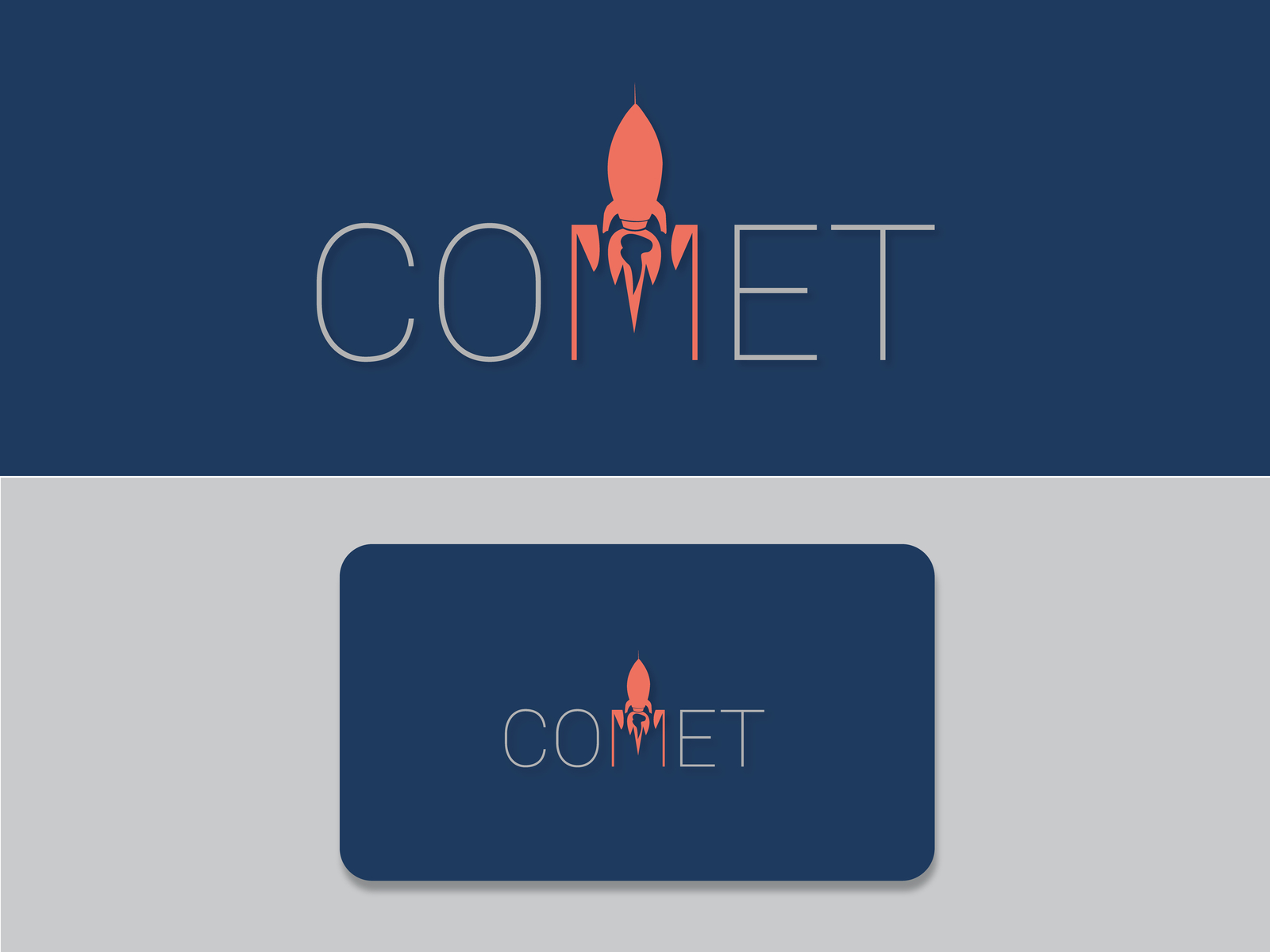 COMET - Minimal Logo Design by Akib Mogal on Dribbble