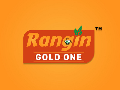 Rangin - Gold One Brand Identity brand identity flat logodesign tea logo