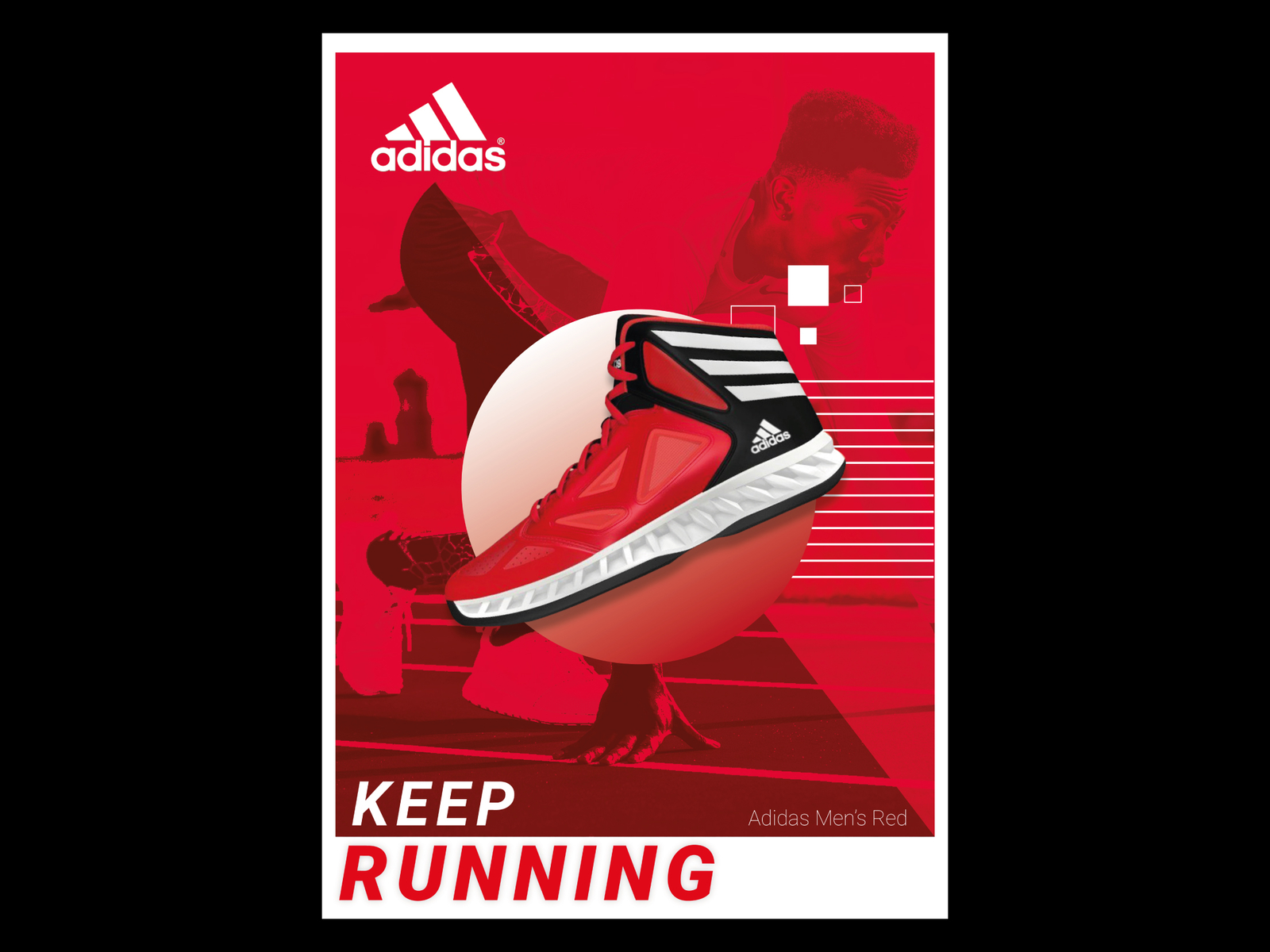 adidas running poster