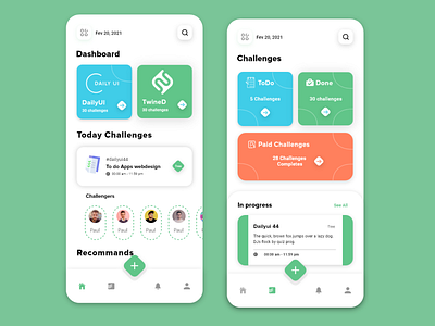 Todo Challenge Apps app design mobile mobile app modern ui uidesign ux uxdesign vector web