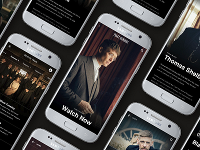 Peaky Blinders app design app peaky blinders shelby thomas shelby ui