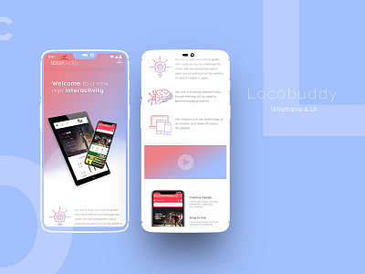 Locobuddy Re-design app design flat ui ux vector web website