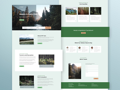 National Park Tara homepage concept