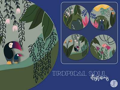 Tropical Soul illustration illustrator nature illustration tropical tropics vector