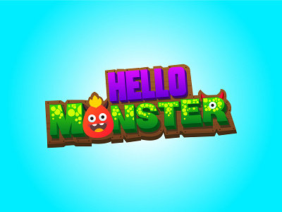 Logo - Hello Monster branding design illustration logo vector