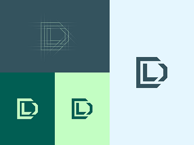 Dl app branding design dl icon illustration logo vector