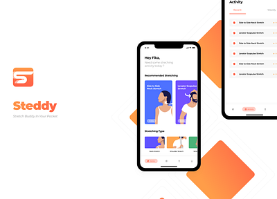 Steddy - Stretch Buddy In Your Pocket design ios ui ui design uiux