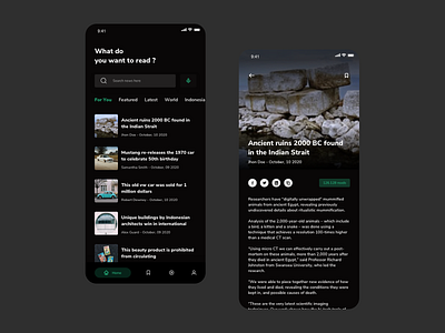 News Mobile App design ios mobile sketch ui ui design uiux