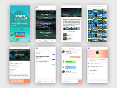 ONAN Travel - Find the best tour guide here! design mobile mobile app design ui ui design uiux