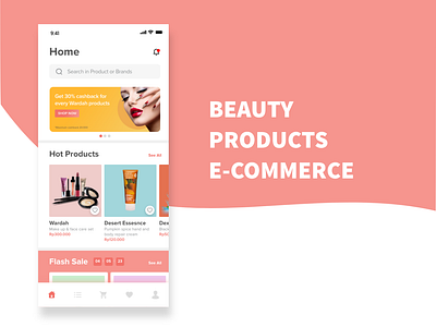 Beauty Products E-commerce design ecommerce ios mobile ui ui design uiux