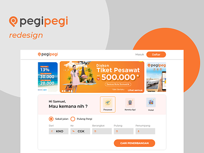 PegiPegi Web Redesign - Homepage design pegipegi ui ui design uiux web web design