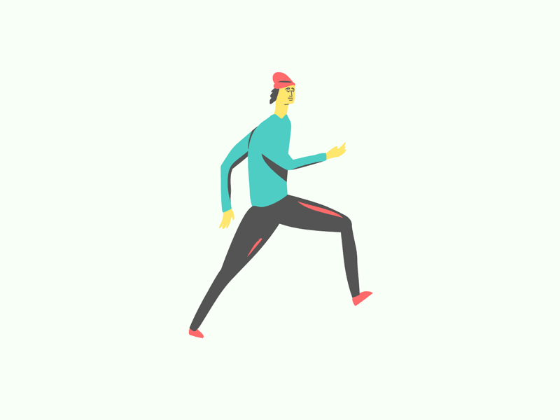 Mikey Trotting after effects animate cel character cycle design flash friend motion graphics person run trot