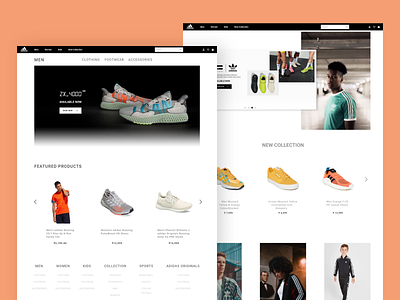 adidas webUI brand branding clean design ios minimal typography ui uidesign uiux ux uxdesign web