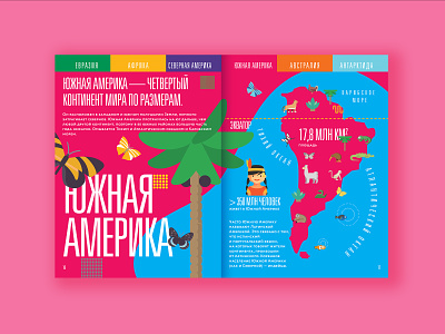 Layout of Сontinents book collage graphic design illustration print