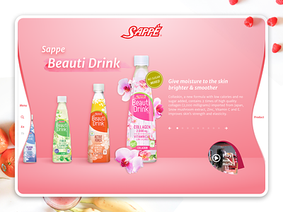 Sappe BeautiDrink ConceptDesign branding design ui web