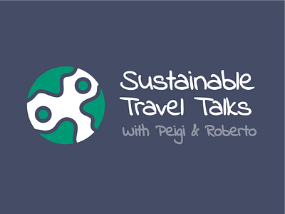 Sustainable Travel Talks - Logomark update app branding design logo logomark podcast sustainability sustainable typography ui update vector web