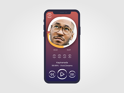 Daily Ui 009 - Music Player app branding buttons daily 100 challenge dailyui design icon illustration ui vector