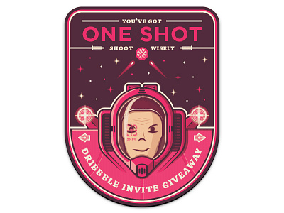 Dribbble Invite Badge